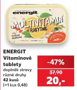 Kaufland Energit vitamínové tablety nabídka