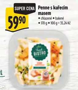 Albert Fresh Bistro Penne s kuřecím masem nabídka