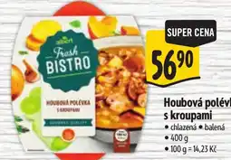 Albert albert fresh bistro houbová polévka s kroupami nabídka