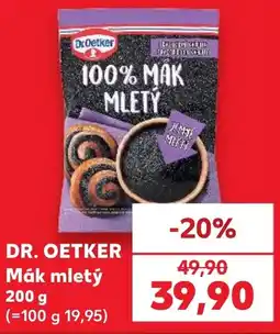 Kaufland Dr. Oetker Mák mletý nabídka