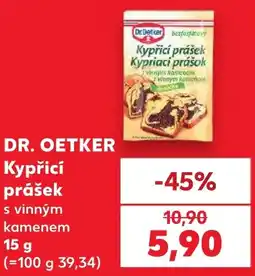 Kaufland Dr. Oetker kypřicí prášek s vinným kamenem nabídka