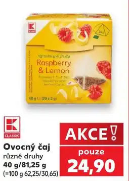 Kaufland K Classic ovocný čaj nabídka