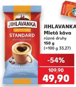 Kaufland Jihlavanka mletá káva nabídka