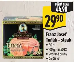 Albert Franz Josef Tuňák - steak nabídka