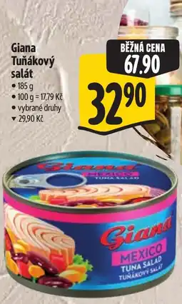 Albert Giana tuňákový salát nabídka