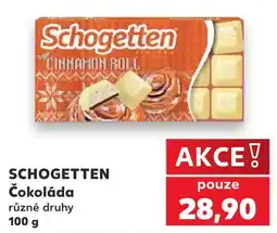 Kaufland Schogetten čokoláda nabídka