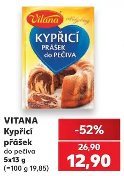 Kaufland Vitana kypřicí prášek do pečiva nabídka