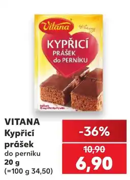 Kaufland Vitana kypřicí prášek do perníku nabídka
