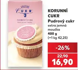 Kaufland Korunní cukr pudrový cukr extra jemná moučka nabídka