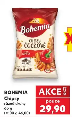 Kaufland Bohemia chipsy čočkové s měkkou paprikou nabídka
