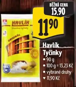 Albert Havlík tyčinky nabídka