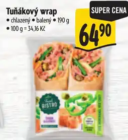 Albert Fruit Bistro tuňákový wrap nabídka