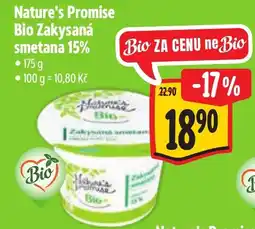 Albert Nature's Promise Bio Zakysaná smetana 15% nabídka