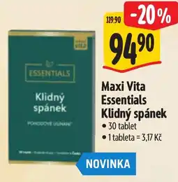 Albert Maxi Vita Essentials Klidný spánek nabídka