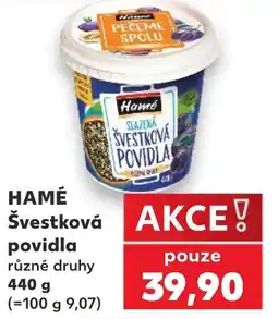 Kaufland Hamé švestková povidla nabídka