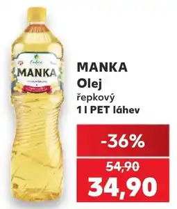 Kaufland Manka olej řepkový nabídka