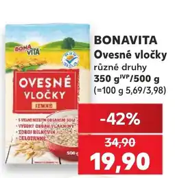 Kaufland Bonavita ovesné vločky nabídka
