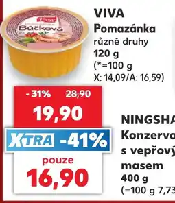 Kaufland Viva pomazánka nabídka