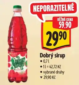 Albert Dobrý sirup nabídka