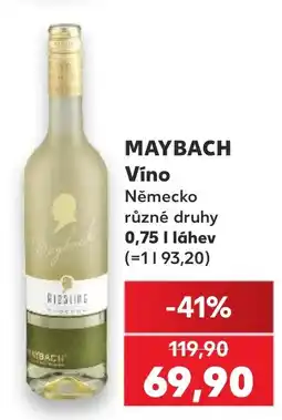 Kaufland Maybach Víno nabídka