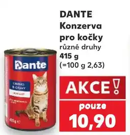 Kaufland Dante konzerva pro kočky nabídka