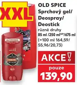 Kaufland Old Spice sprchový gel deospray deostick nabídka