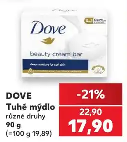 Kaufland Dove tuhé mýdlo nabídka