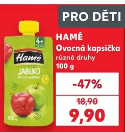 Kaufland Hamé ovocná kapsička nabídka