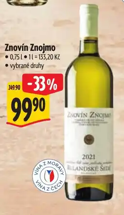 Albert Znovín Znojmo nabídka