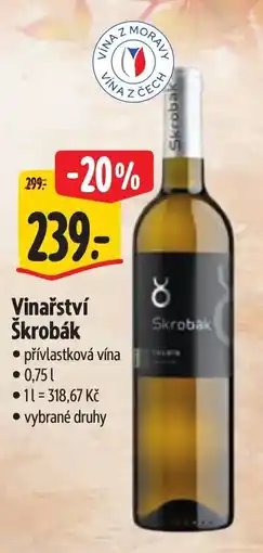 Albert Skrobák přívlastková vína nabídka