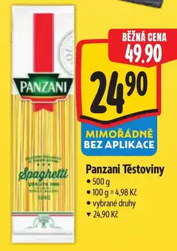 Albert Panzani Těstoviny nabídka
