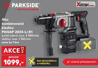 Parkside aku kombinované kladivo pkhap 2034-li b1