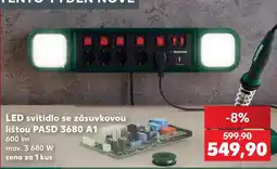 Kaufland Parkside LED svítidlo se zásuvkovou lištou PASD 3680 A1 nabídka