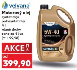 Kaufland Velvana motorový olej nabídka