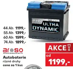 Kaufland Aroso Autobaterie nabídka