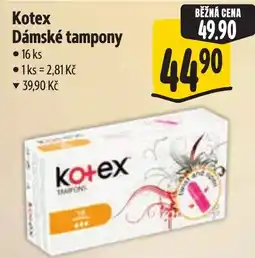 Albert Kotex dámské tampony nabídka