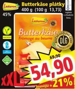 Norma Leckerrom Butterkäse plátky nabídka