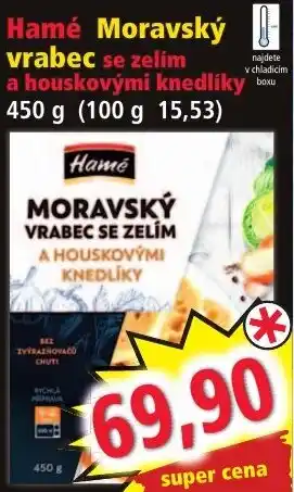 Hame moravsky vrabec se zelim a houskovymi knedliky