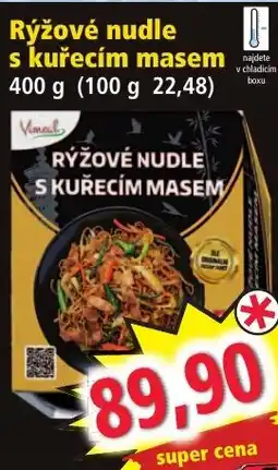 Norma Venus rýžové nudle s kuřecím masem nabídka