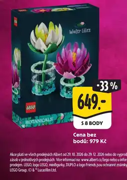 Albert lego water lilies nabídka