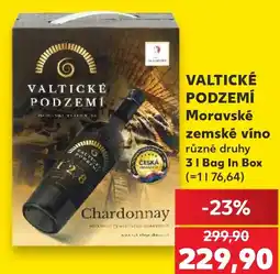 Kaufland Valtické Podzemí Chardonnay nabídka
