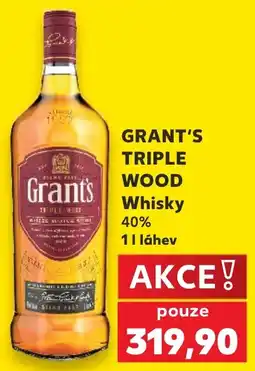 Kaufland Grant's triple wood whisky nabídka