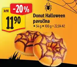 Albert Donut Halloween pavučina nabídka