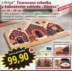 Norma Lifetex tvarovaná rohožka v kokosovém vzhledu „Vánoce“ nabídka