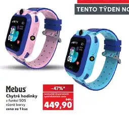 Kaufland Mebus chytré hodinky s funkcí SOS různé barvy nabídka