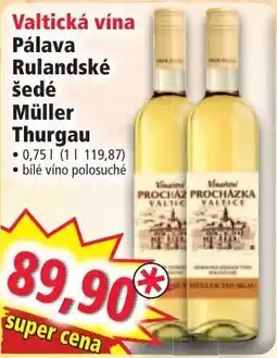 Norma Valtická vina Pálava Rulandské šedé Müller Thurgau nabídka