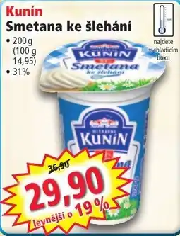 Norma Kunin Smetana ke šlehaní nabídka