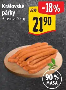 Albert Královské párky nabídka