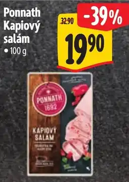 Albert Ponnath kapiový salám nabídka