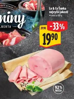 Albert Le & Co Šunka nejvyšší jakosti nabídka